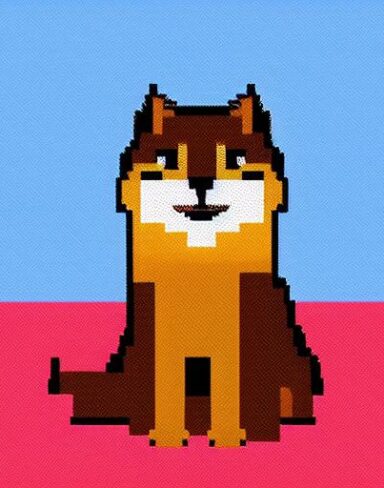 A cat sitting in front of a blue background