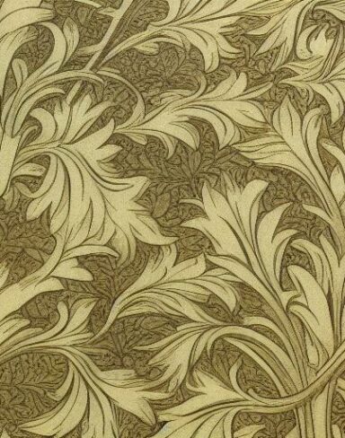 A close up of a pattern of flowers