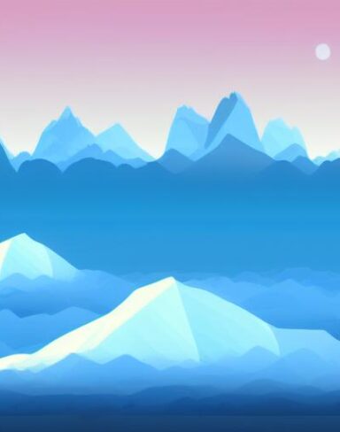 A snow covered mountains