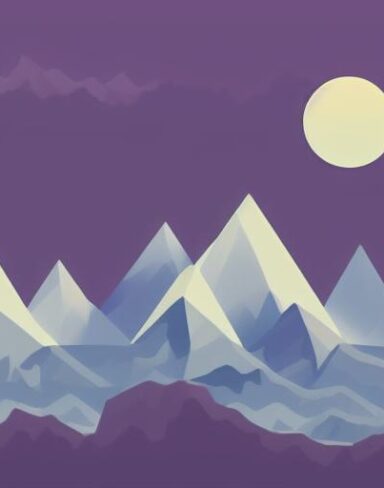 A snow mountain range with trees in the foreground