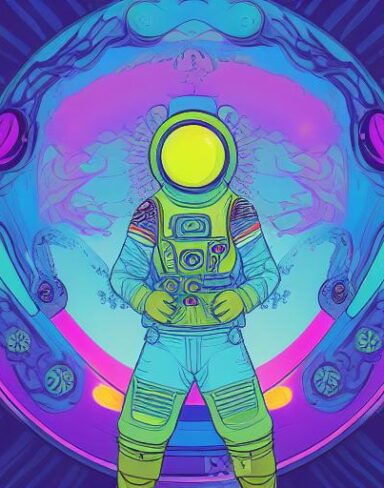 Dark psychedelic art