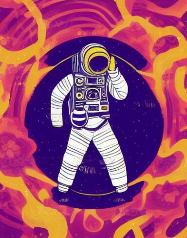 Melancholic psychedelic art