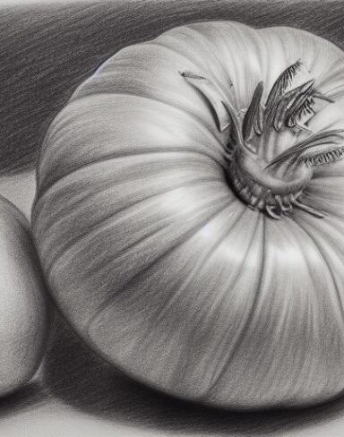 A drawing of a fruits