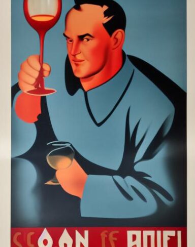 A man holding a wine glass