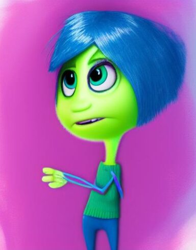 An inside out character from pixar