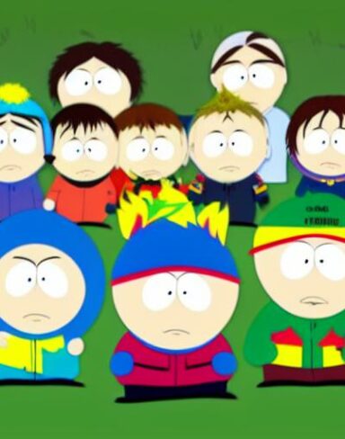 Cartoon characters of south park of American animated television
