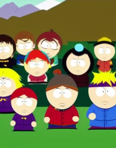 Cartoon characters south park