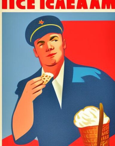 Man and an ice cream