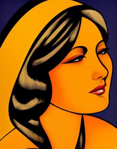 Poster of a woman face