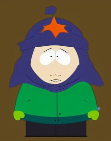 South park cartoon character from animated show