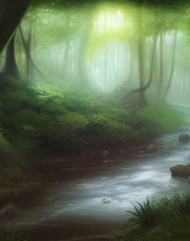 Stream running through the forest