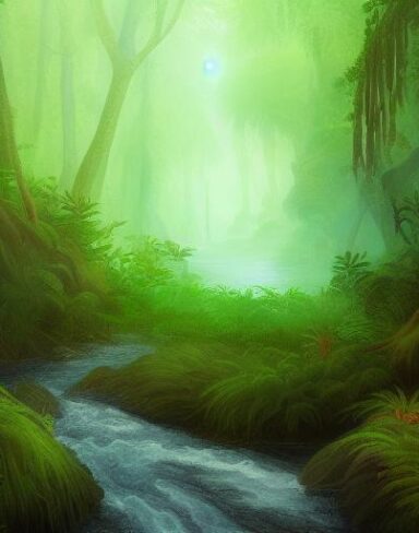 Stream running through the forest