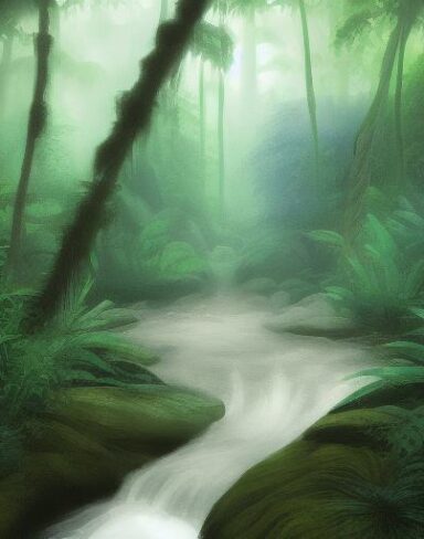 Stream running through the forest