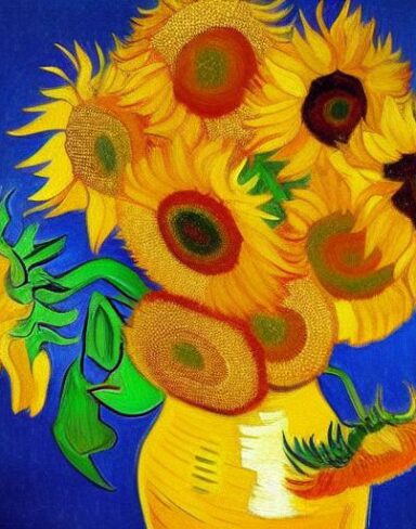 Sunflowers painting