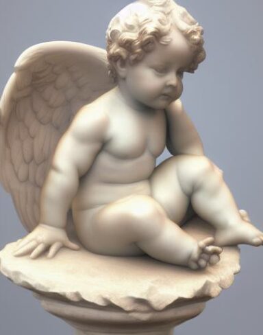 A statue of baby angel