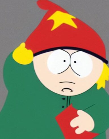 Cartoon character of south park