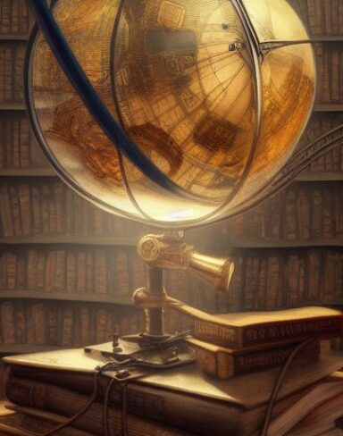 Chaotic steampunk art