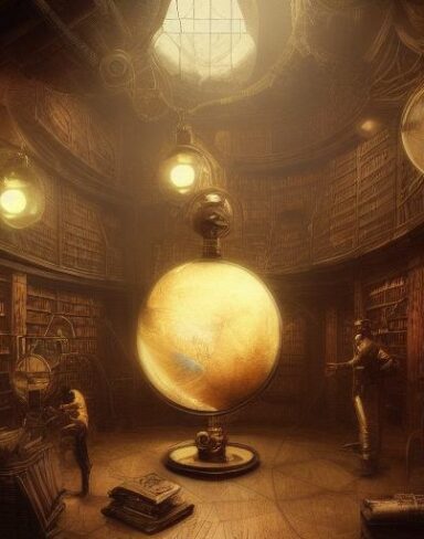 Melancholic steampunk art