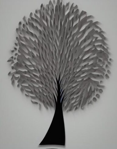 Paper art of a tree