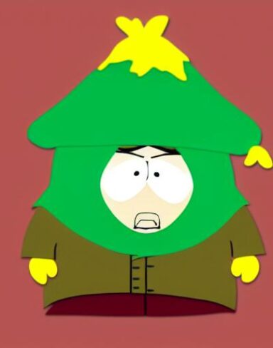 South park cartoon character from animated tv show