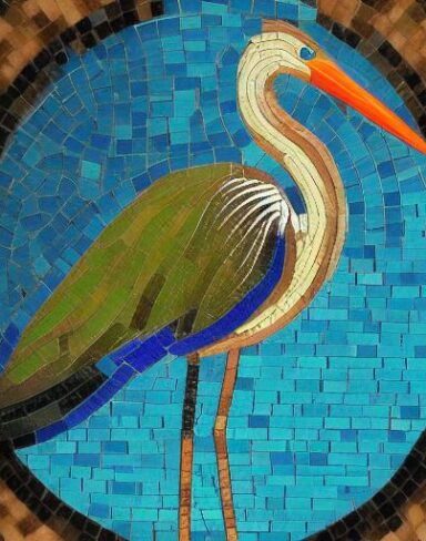 A bird that is standing in the water