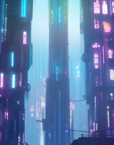 A city filled with lots of tall buildings and citizens