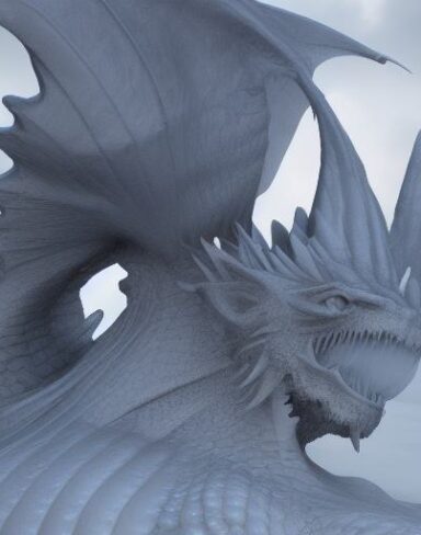 A dragon ice sculpture