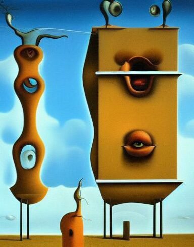 A painting on the side of a building