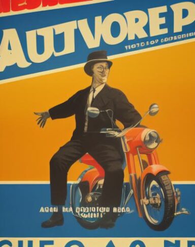 A vintage poster of auto service