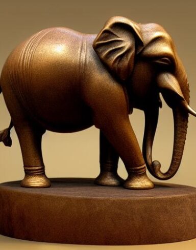 Bronze elephant