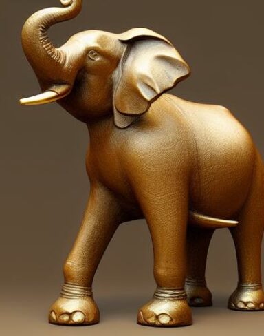 Bronze elephant