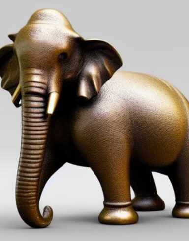 Bronze elephant