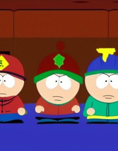 Cartoon characters south park of American animated television