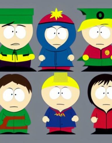 Cartoon characters south park of American animated television