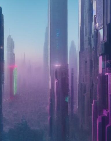 City filled with lots of tall buildings and citizens