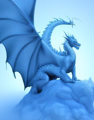 Dragon ice sculpture