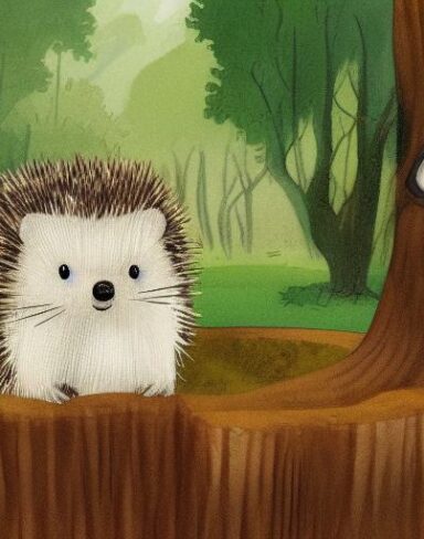 Hedge on a stump in woodland