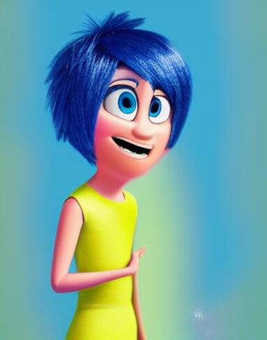 Inside out Disney characters in a movie