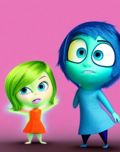 Inside out characters from a cartoon movie