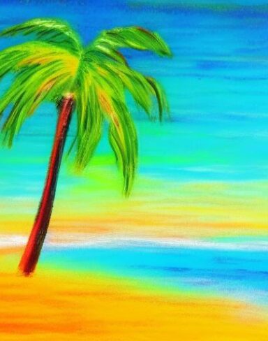 Palm tree at the beach