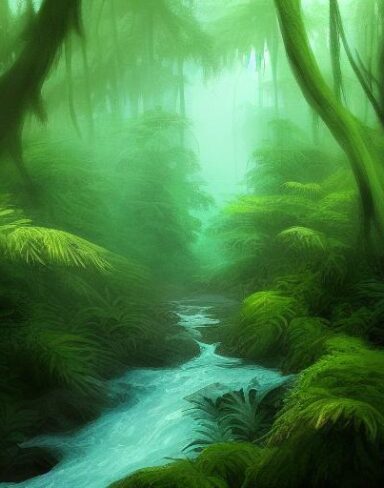 Stream running through the forest