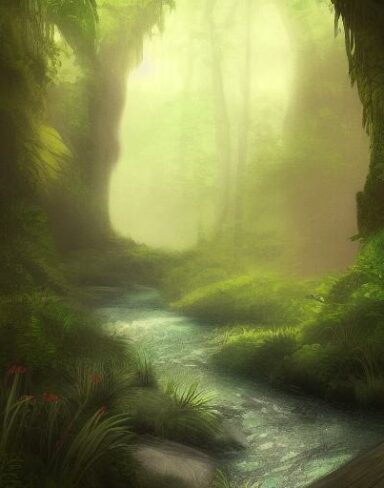 Stream running through the forest