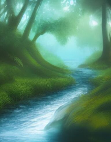 Stream running through the forest