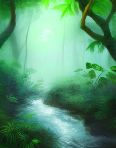 Stream running through the forest