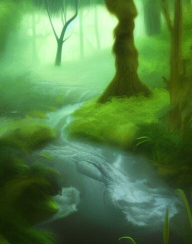 Stream running through the forest