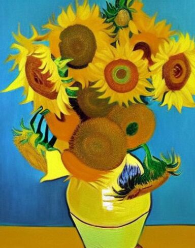 Sunflowers painting