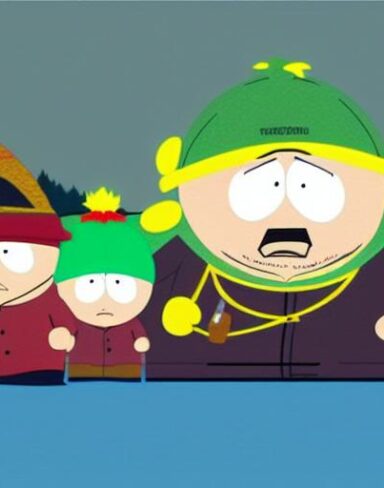 A cartoon character named south park