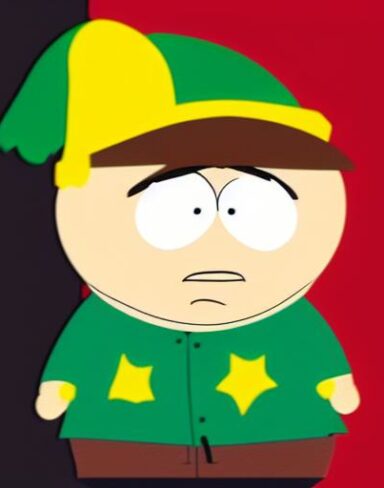 A cartoon character of south park