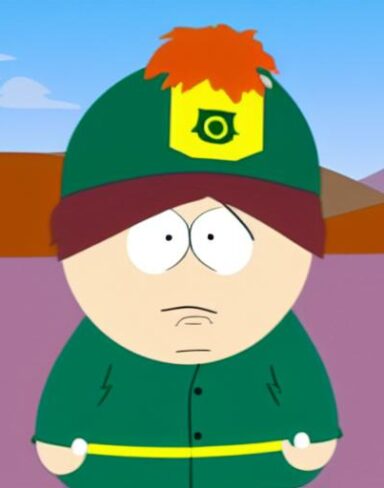A cartoon character of south park from American TV show