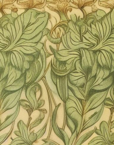 A close up of a pattern of plant